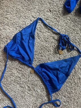 Kulani Kinis Royal Blue Triangle Bikini Top
